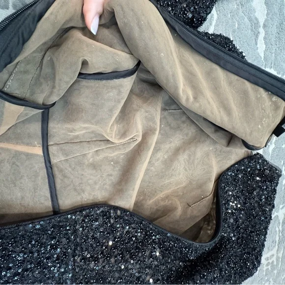 Used NADINE MERABI Black Edie Dress size SM - Picture 5 of 7